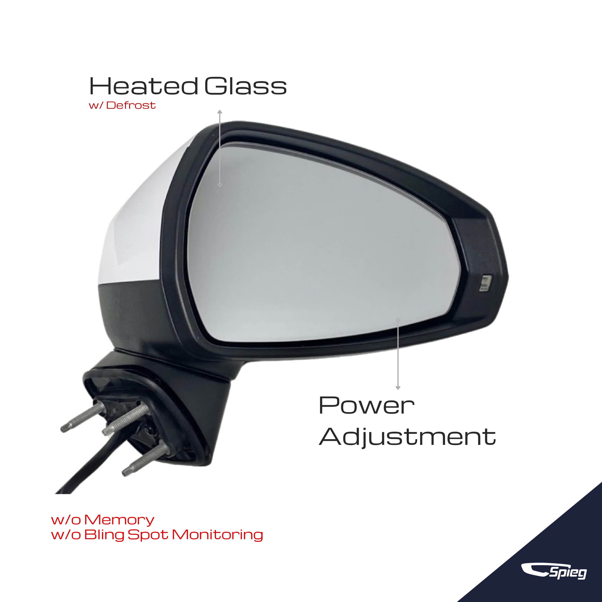 Amazon.com: Spieg Passenger Side Mirror for 2015-2020 Audi A3 S3