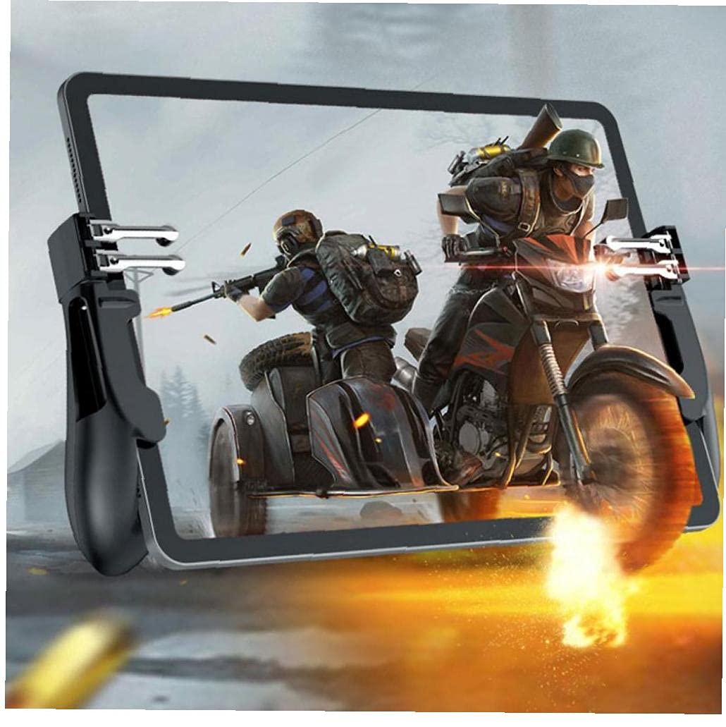 1Pair Móvil Joystick para PUBG Mobile Gamepad Seis Dedo PUBG Controlador Auxiliar Grip Tablet Juego Joystick Manija