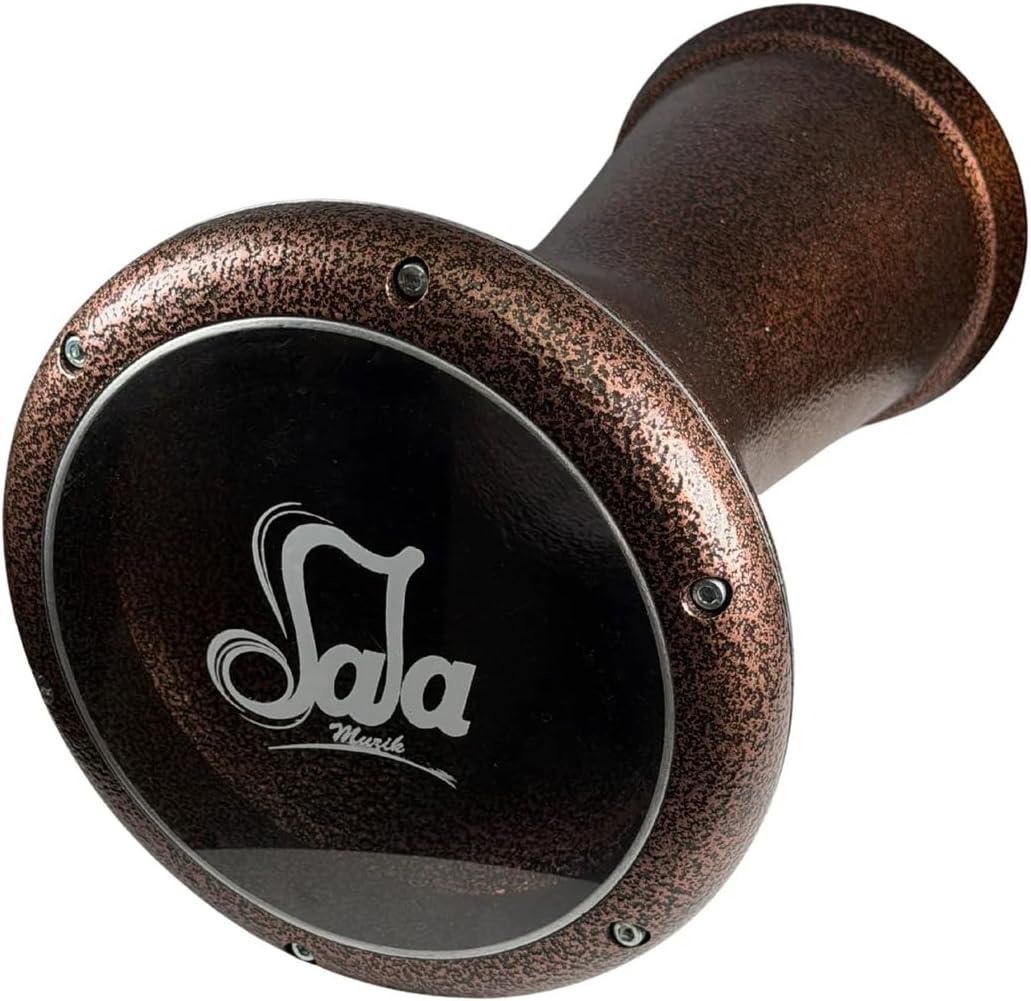 Professional Egyptian Darbuka Drum – Pure Performance Series P4, Premium Aluminum Body, Studio-Grade Sound, Synthetic Head, 22cm Solo & 23cm Sombaty (Solo - 22 cm (8.75 in))