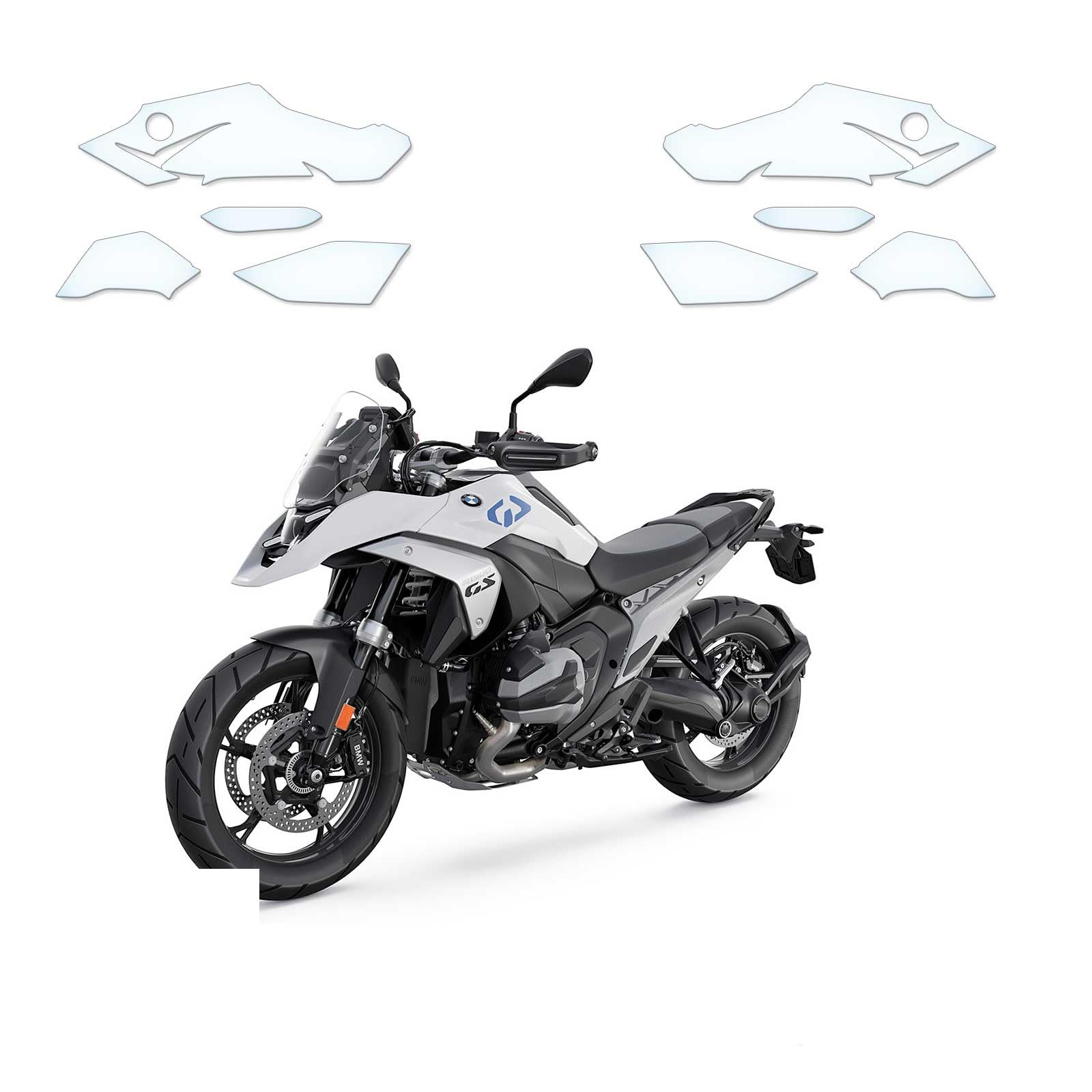 Steinschlag Lackschutzfolie PPF Motorradfolie geeignet für BMW R 1300 GS 2023-2024 Tankschutzfolie Clear-PU