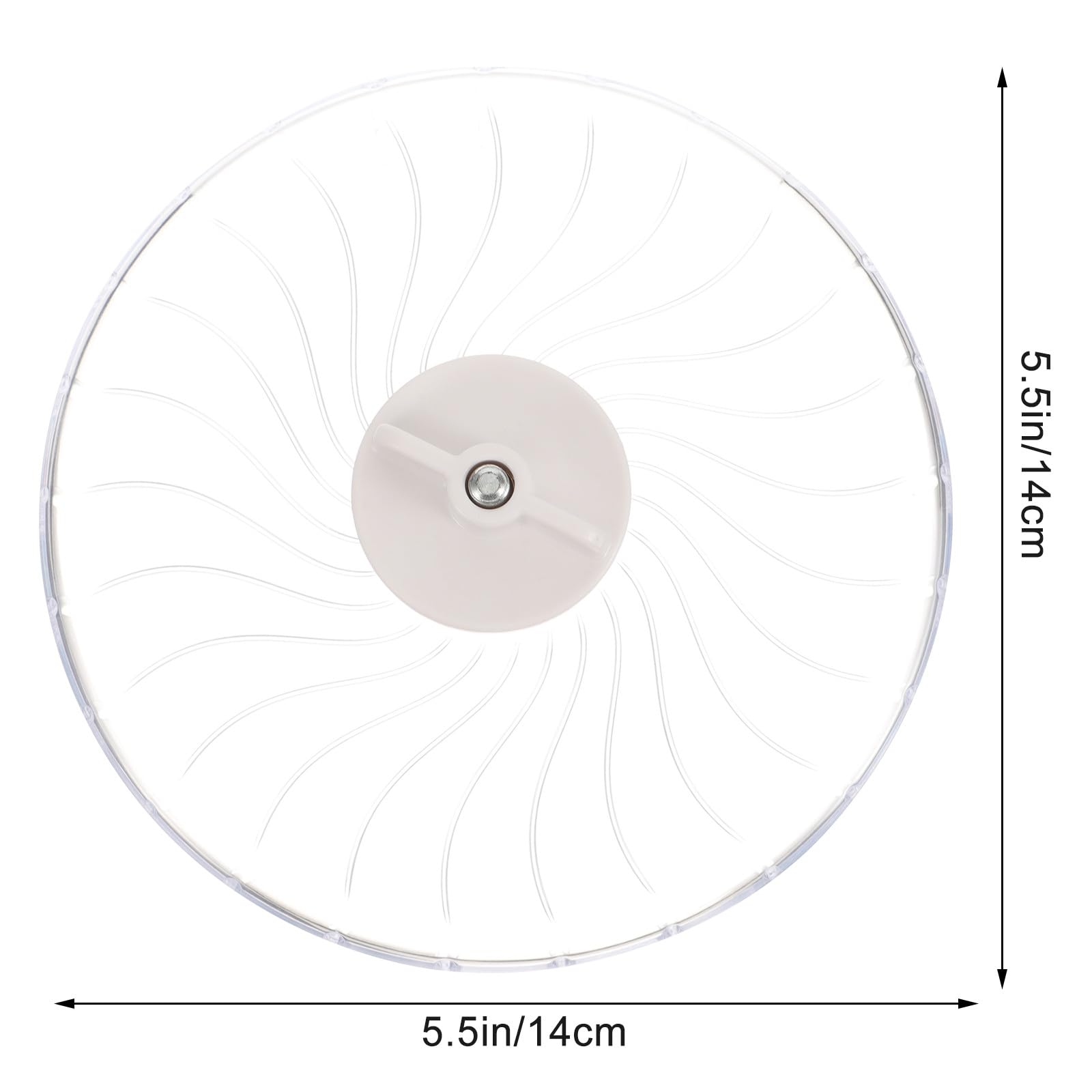 BESTonZON Hamster Exercise Wheel Transparent Plastic Silent Running Wheel for Hamsters, Mice & Gerbils Low Noise Small Pet Toy with Smooth Edges (14x14cm) 3