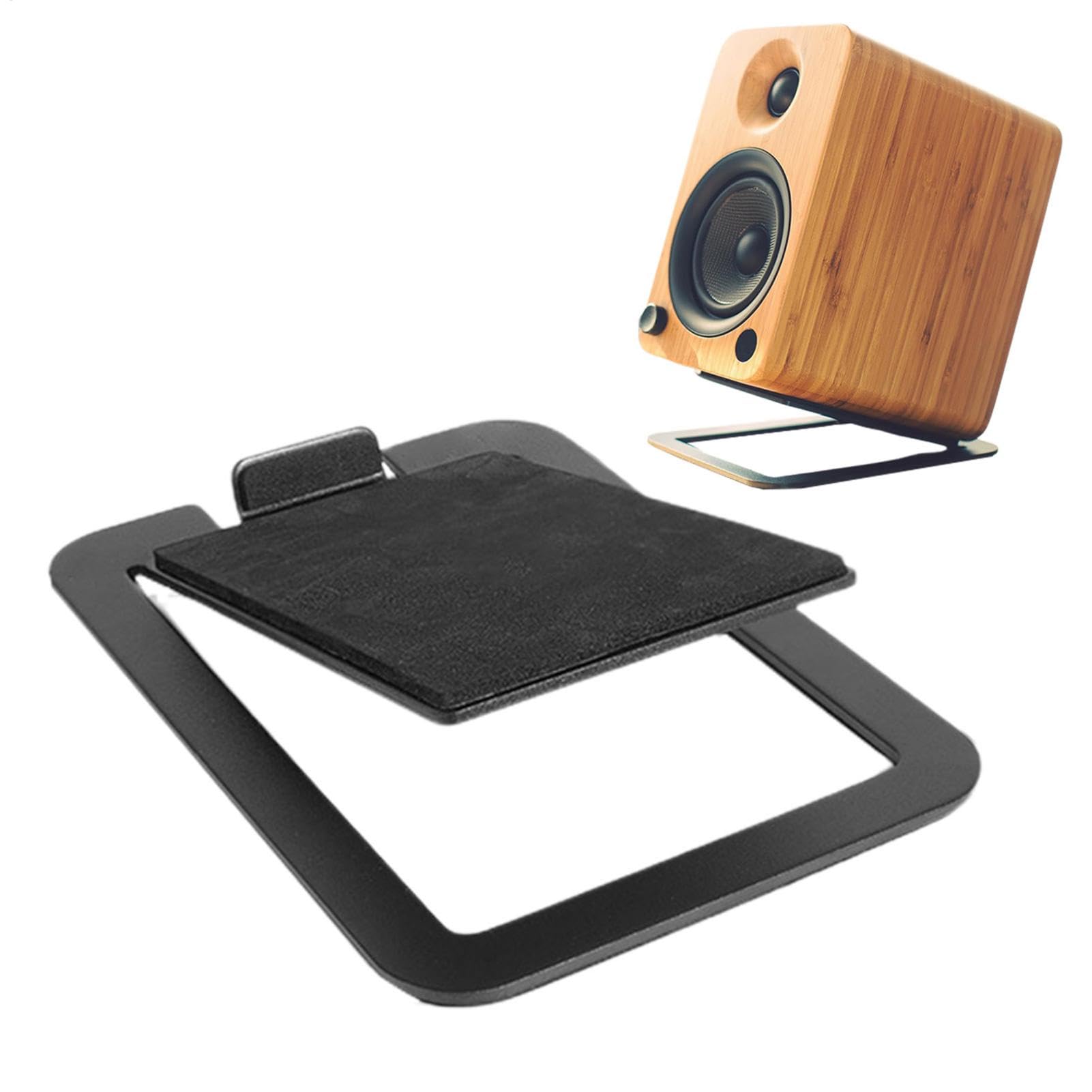 Soporte solido para bocina pequeña y mediana elevador de audio estable para mesas y estanteria 8