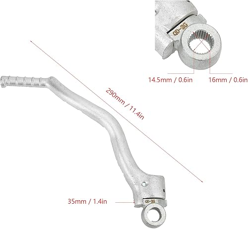 Miniatura 2 de Kick Starter, pedal de palanca de arranque CNC forjado 7075 aluminio apto para ZONGSHEN 250CC NC250 NC 250 Motor Motocross Dirt Bike