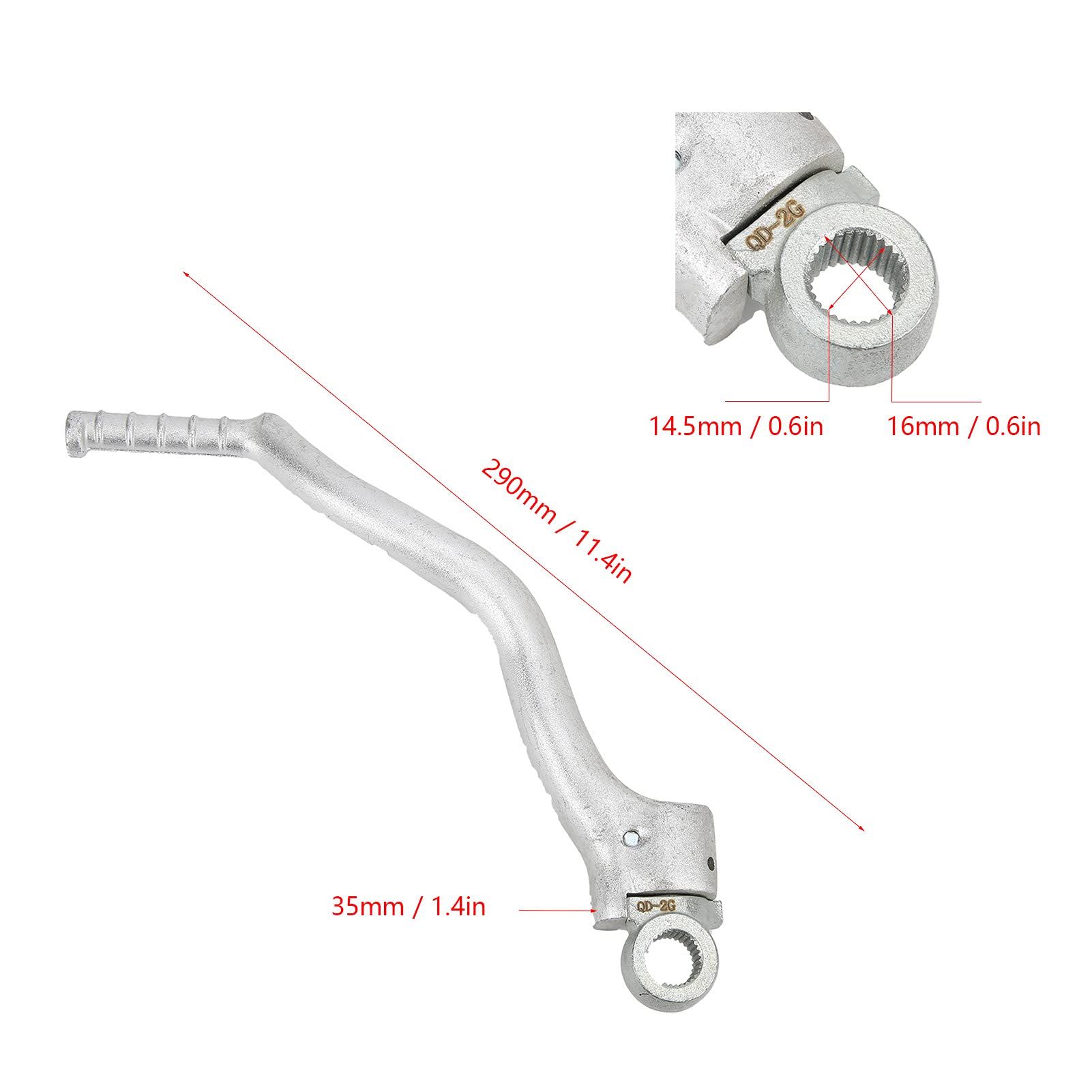 Leva Kickstart in Alluminio forgiato CNC, Braccio Pedale avviamento per Motore 250CC NC250 NC 250 Motocross e moto da Cross, Accessorio per moto Fuoristrada