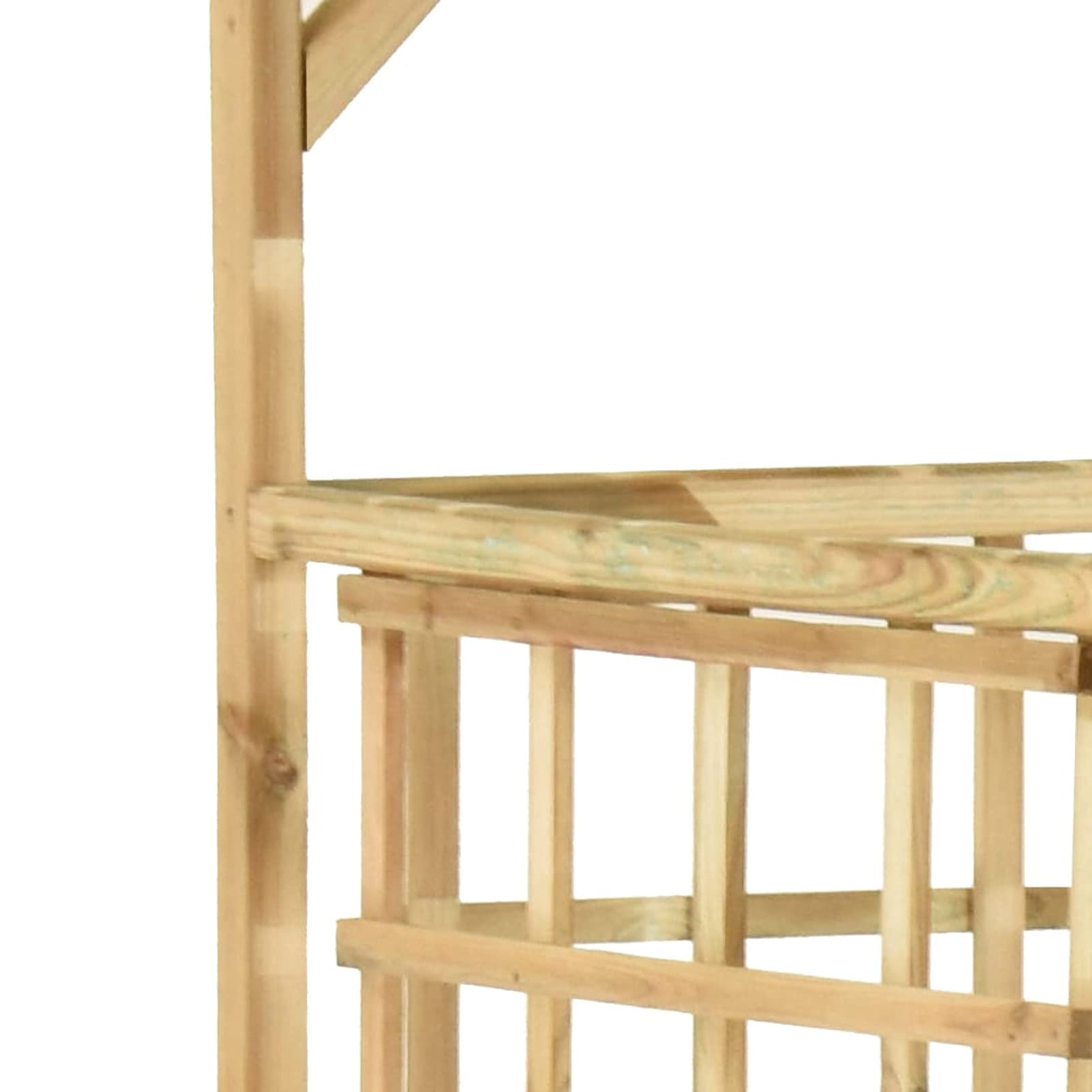 BaraSh Pergolato Giardino per Bidoni Doppi Legno di Pino Impregnato,Casa e Giardino,Prato e giardino,Vita all'aperto,Strutture da esterno,Archi, tralicci e pergole(SPU:316063)