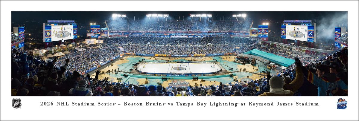 2026 NHL Stadium Series, Bruins vs Lightning - Unframed Poster by Blakeway Panoramas