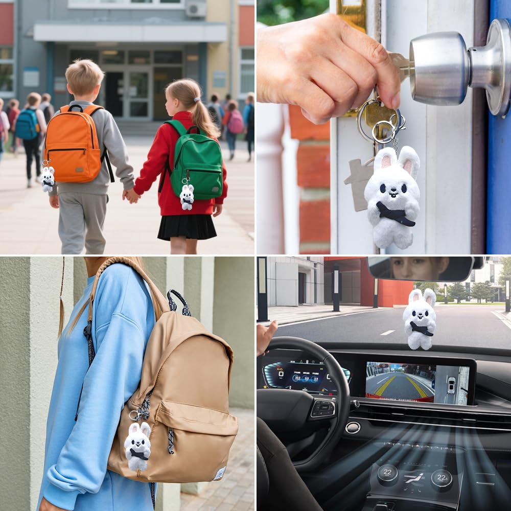 Stray Kids - Portachiavi con ciondolo a forma di animali di peluche, 8 cm, per fan (Leebit)
