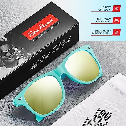 Image of Retro Rewind Kids Sunglasses for Boys Girls Age 3-12 - Shatterproof UV400 Toddler Children Sun Glasses