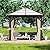 Aoxun 10FT x 10FT Gazebo Single Polycarbonate Top, Outdoor Polycarbonate Frame Permanent Gazebo with Curtains and Netting, for Patios, Parties, Backyards, Gardens and Lawns…