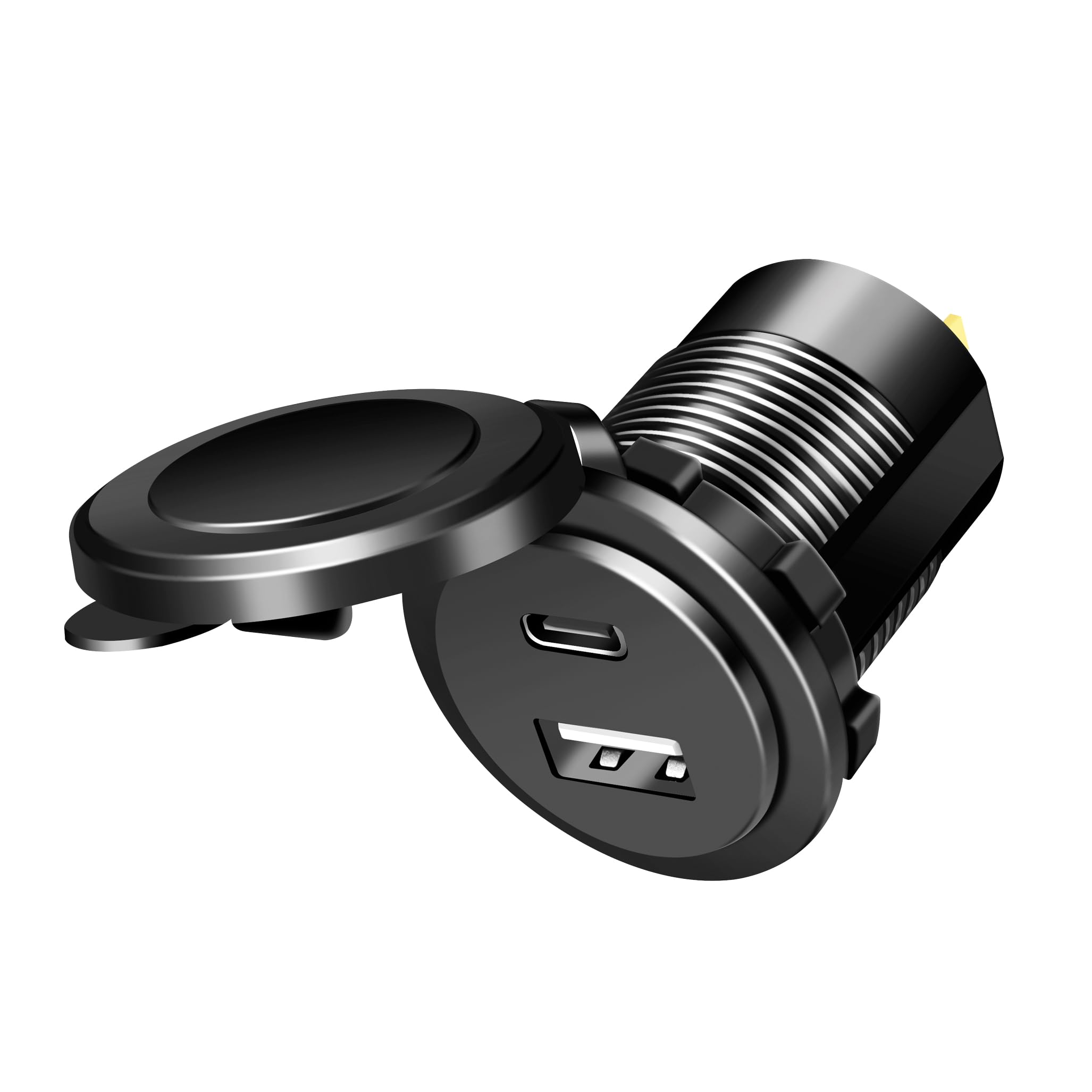 LogiLink PA0330 - adapter do ładowania samochodowego/ciężarowego z 1 x USB-A i 1 x USB-C, 60 W, PD (Power Delivery) i QC 3.0 (Quick Charge)