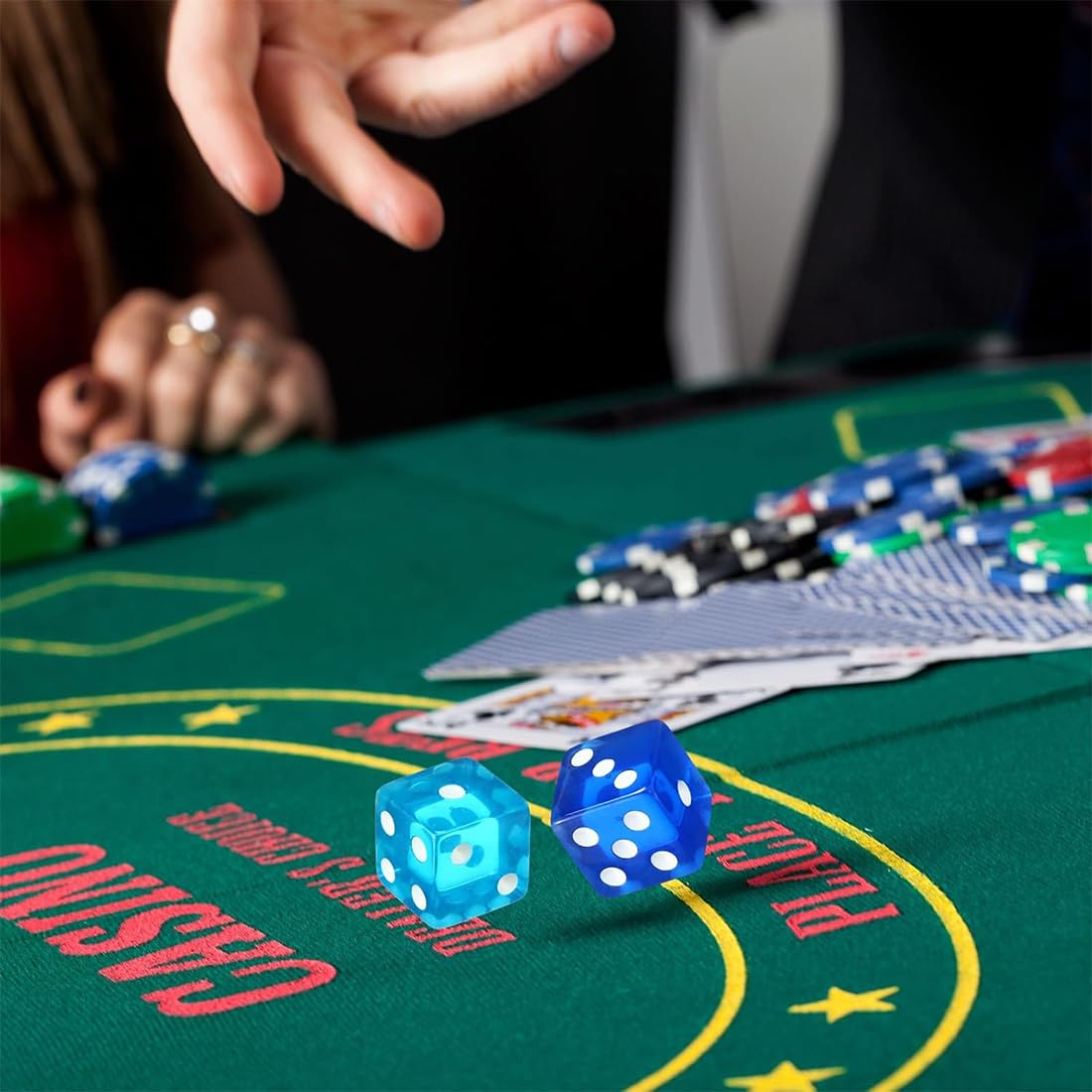 50 Pezzi Dadi Da Gioco Colori Dadi Per Enzi, Con Punti Cubi Di Gioco A Sei Lati, Dadi Di Gioco Standard
