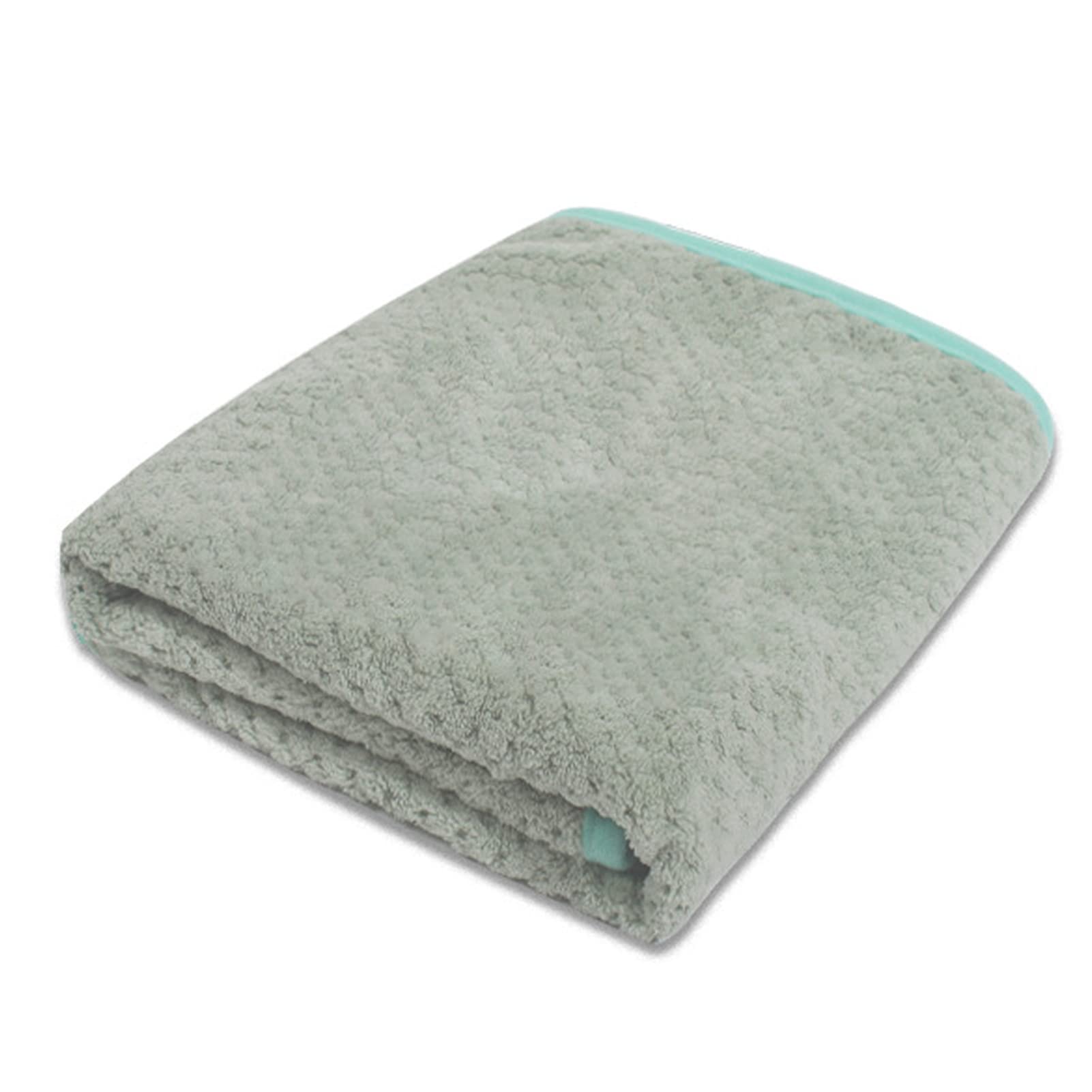 VALINK Dog Towel Quick-Drying Microfibre Bath Towel for Small Medium Dogs Cat Extra Absorbent Washable Pet Warm Towel Green