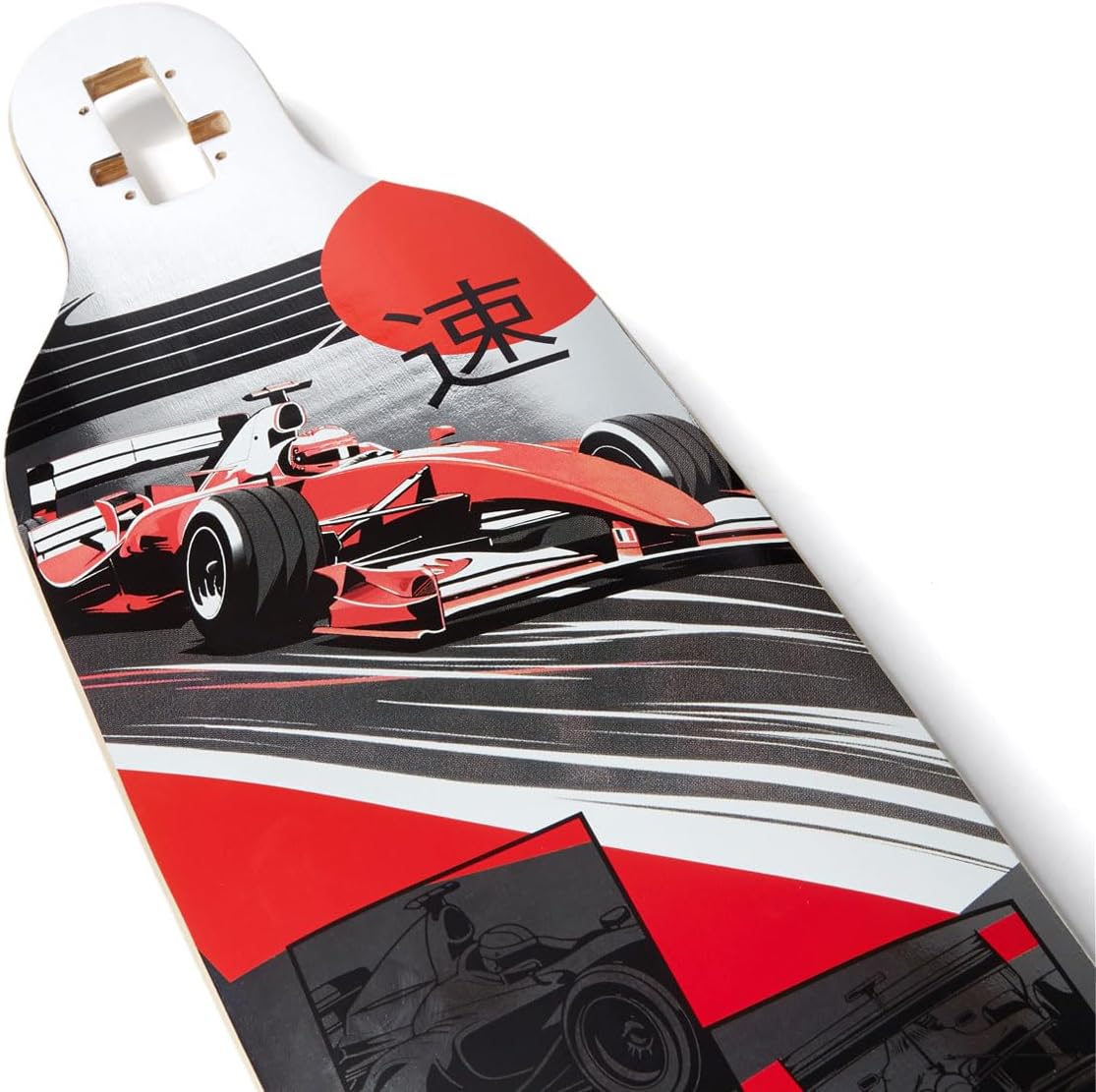 Daddies Longboard Deck | Drop-Thru & Pintail | Maple Wood | Professional Grade | Adults, Kids, Teens, Youth | Boys & Girls