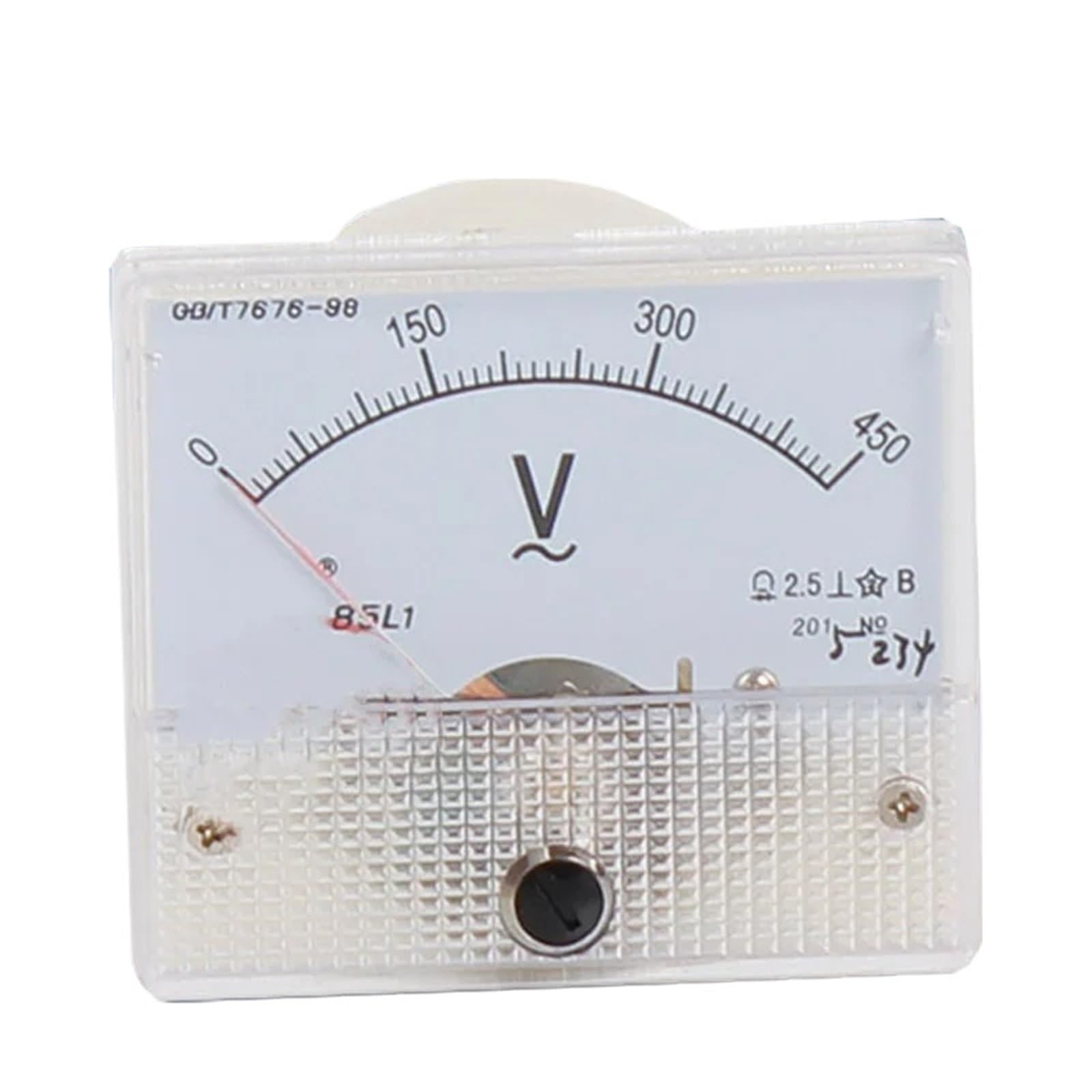 Voltmètre analogique 85L1 AC 10V à aiguille stable pour lecture précise