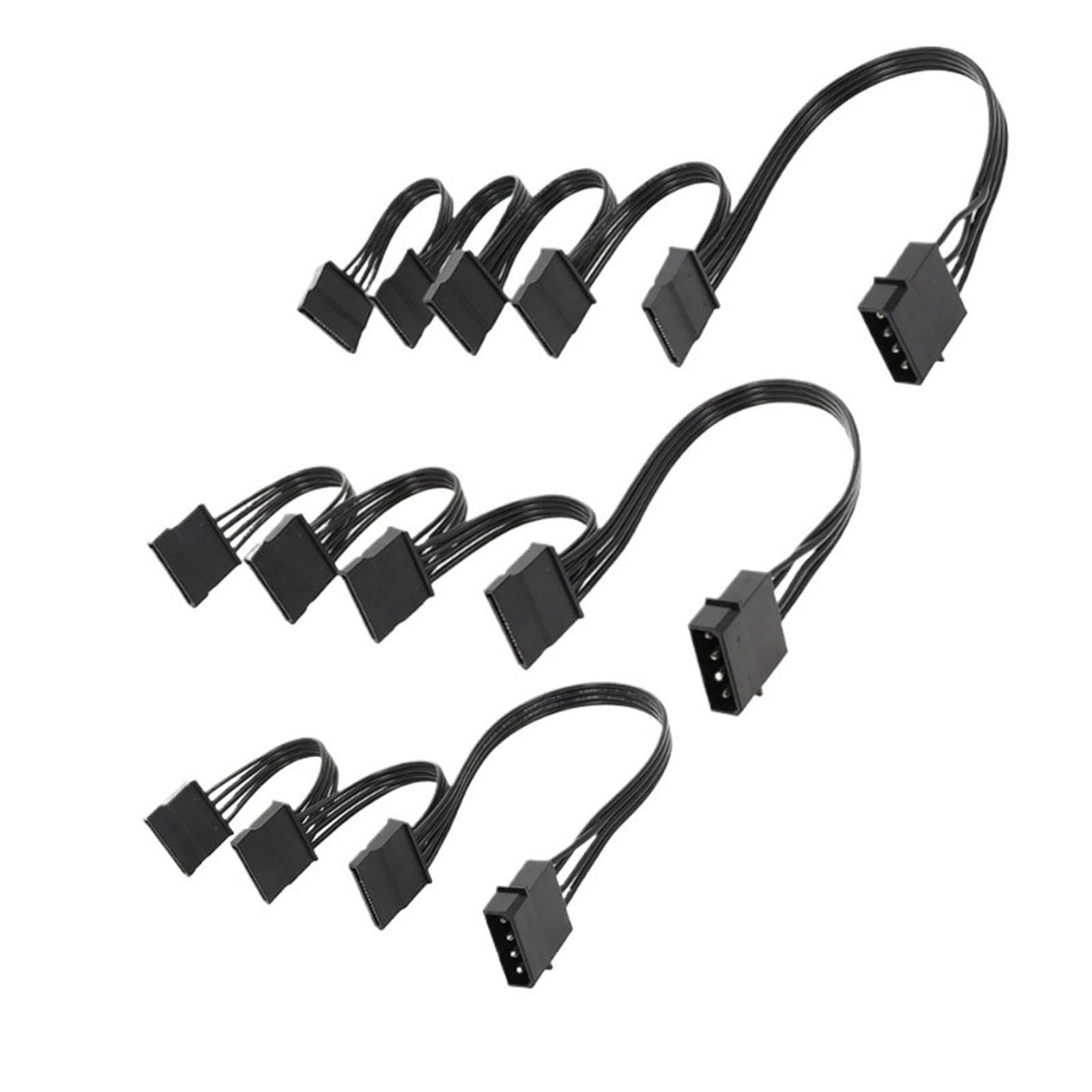 Generico Cavo di alimentazione LP4 IDE 4 pin maschio a multi SATA 15