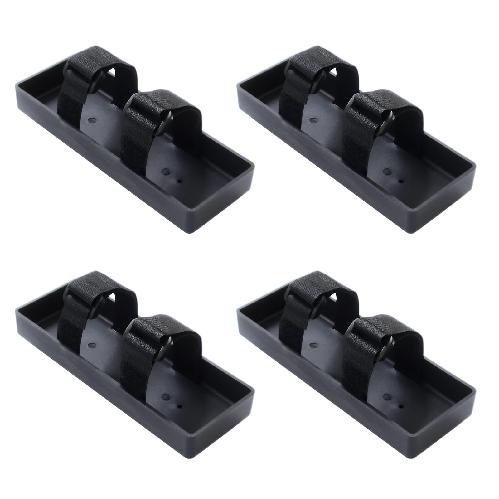 Young Wolf 4x RC Car Battery Box Tray, RC Car Accessory for 1/8 1/10 AXIAL SCX10 D90 RC Crawler Car with Antiskid Ties Set