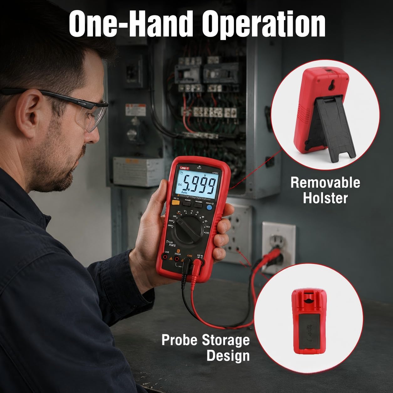 UNI-T UT892 2000V AC/DC High Voltage Digital Multimeter Features VFC Mode Built-in NCV 6000 Counts True RMS — Amazon image 7