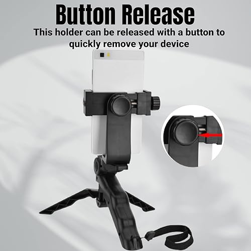 Miniatura 4 de Soporte de clip para teléfono celular, trípode resistente compatible con iPhone, teléfonos inteligentes, para trípode resistente, para trípode