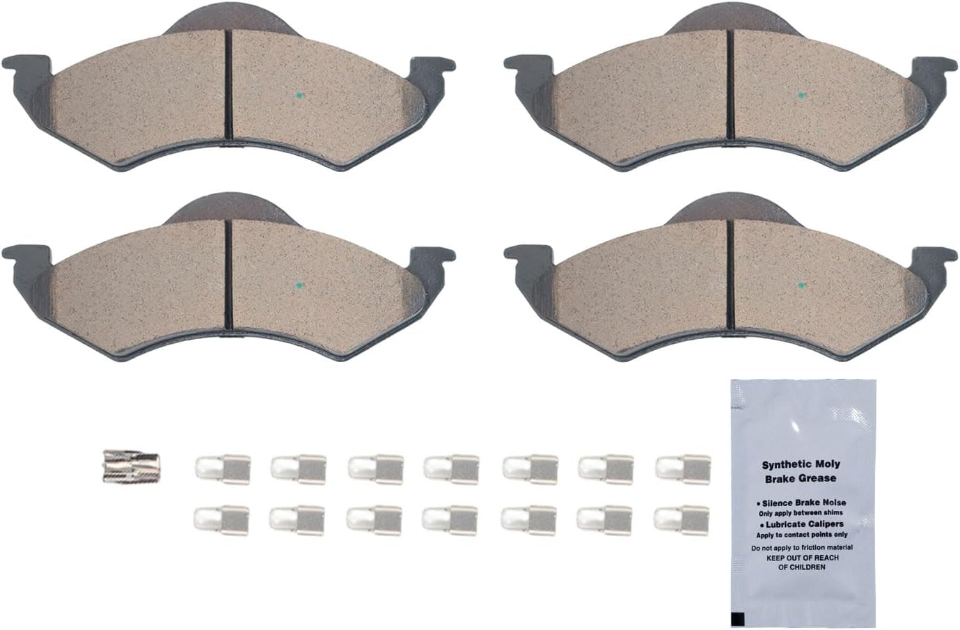 husch d820 front ceramic brake pads kit fit for dodge dakota 2000-2002, for dodge durango 2000-2002 d820-7616