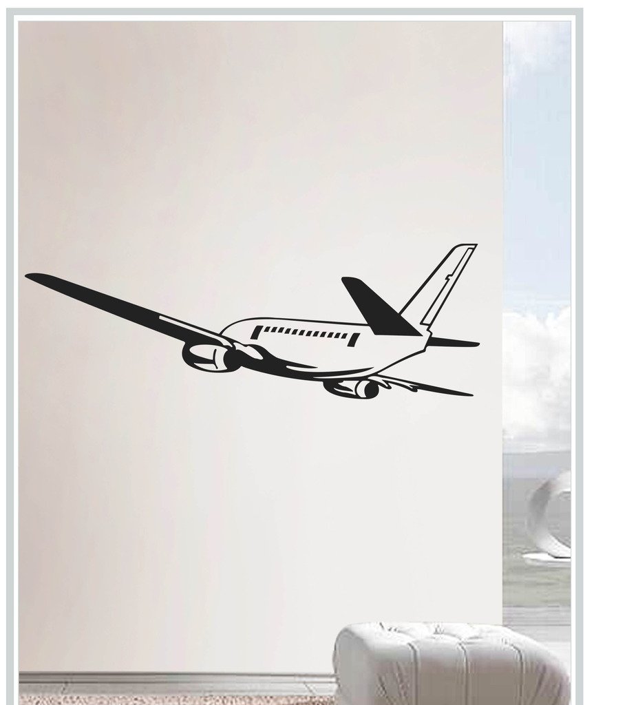 DECOR Kafe Decal Style Decal Style Aircraft Wall Sticker Wall Poster (PVC Vinyl, 152 X 53 CM) (B011R8ZRJ2) Amazon Price History, Amazon Price Tracker
