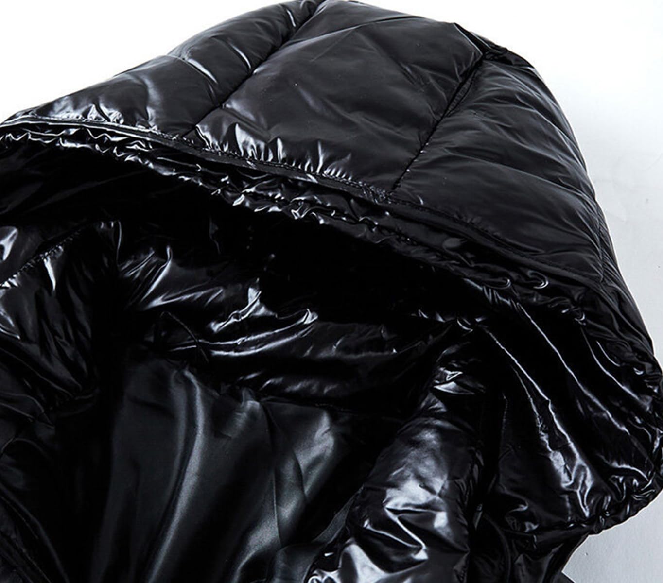Piumino Invernale Uomo con Cappuccio Leggero Caldo Cappotto Invernale Antivento Giubbotto Giacca Corto