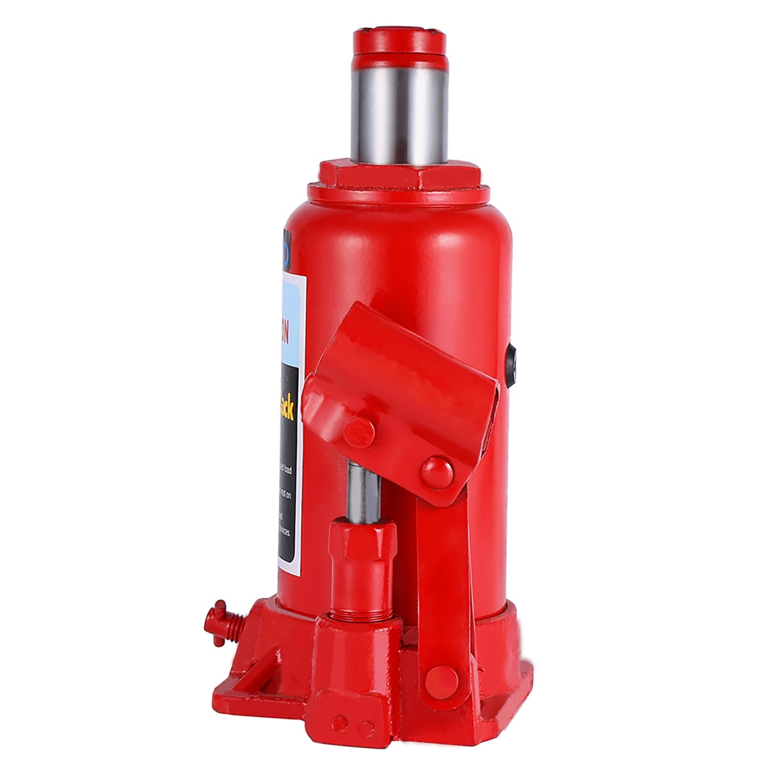 8T Hydraulic Jack, Whole Body Casting with Thickened Steel Plate, Skid top, with Release Oil Return Valve for Easy Descent. Ideal for Automotive, Construction,