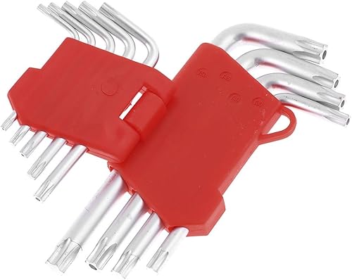 IIVVERR 9 Herramienta de llave Torx de doble extremo CR-V T10 a T50 Star Torx (Herramienta manual de llave inglesa Torx con llave Torx estrella de 9