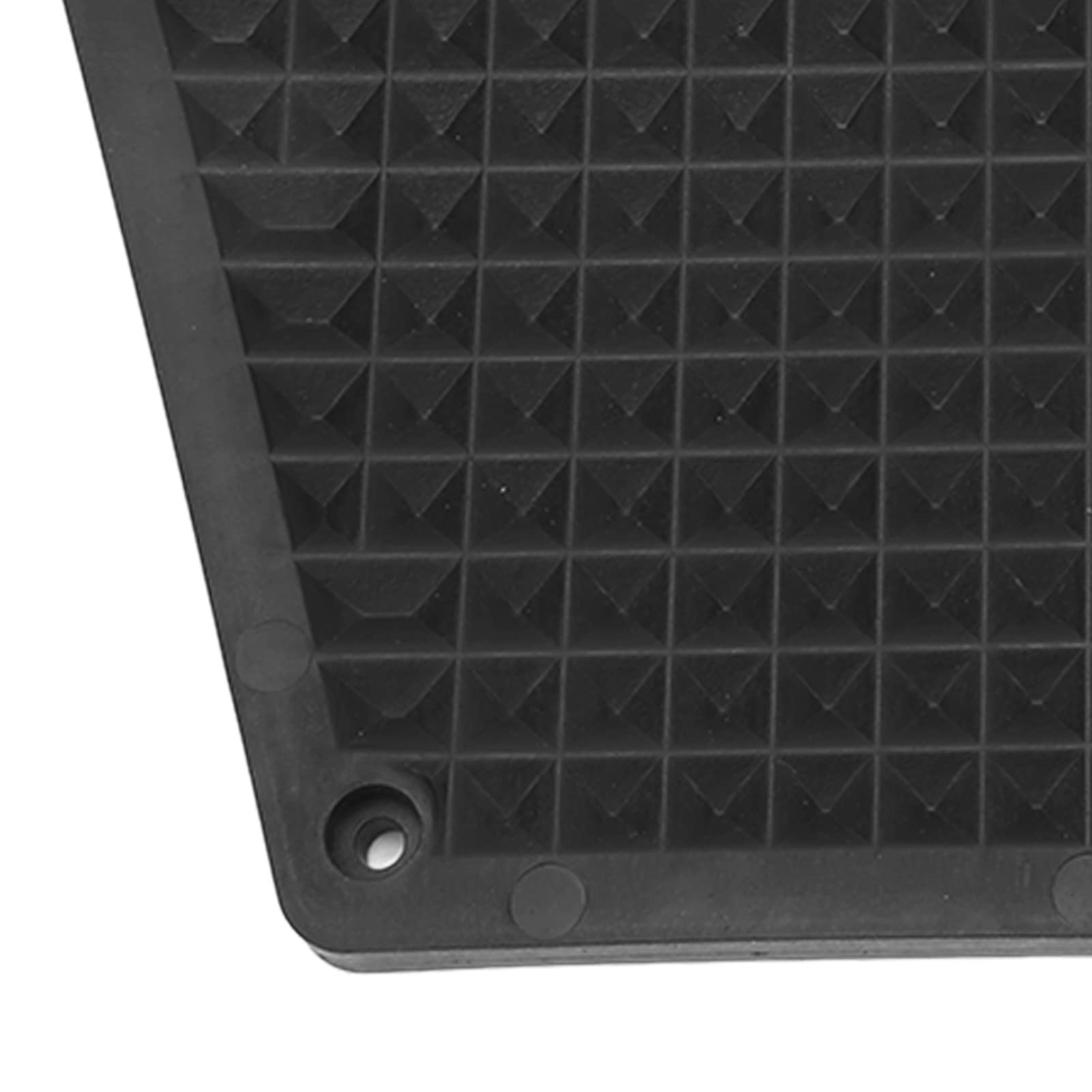 Piastra di Poppa Fuoribordo in PVC per Gommone per Yacht da Kayak, Facile da Usare, Applicazioni Multiple, Design Trapezoidale, Motivo a Griglia (BLACK)