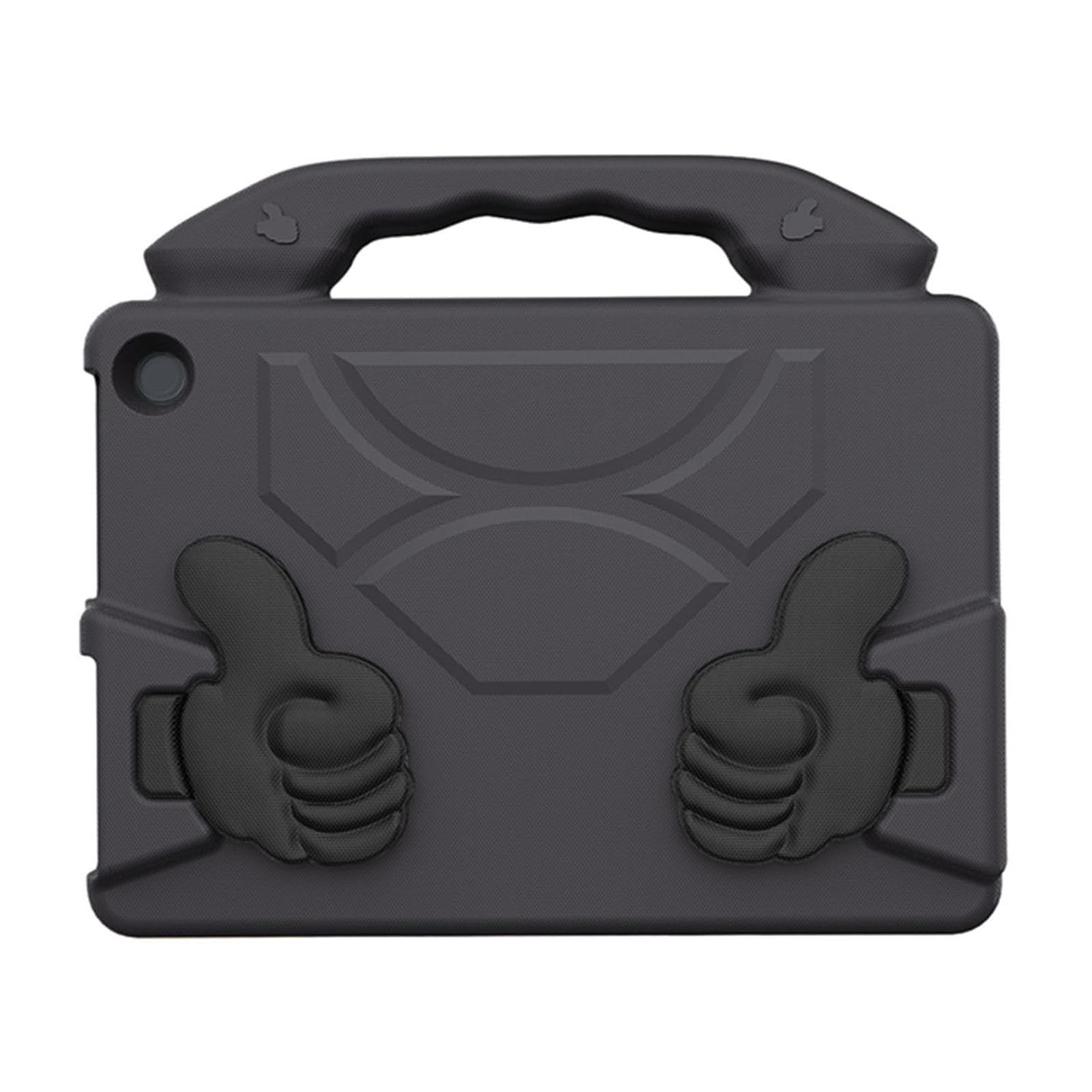 Generic Custodia Protettiva Antiurto con Manico Pieghevole a 360 Gradi per HD10 2021 2023, Supporto Tablet Antigoccia per Appassionati di Lettura, Materiale EVA (BLACK)