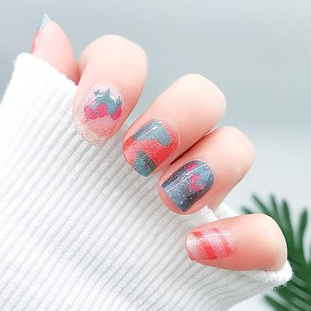 Amazon 16ピース セット花水転写デカールカラフルなネイルアートステッカーかわいい漫画ネイルステッカーユニコーンネイルステッカー防水豚ピンク ネイルステッカー Vonrui シール ステッカー 通販