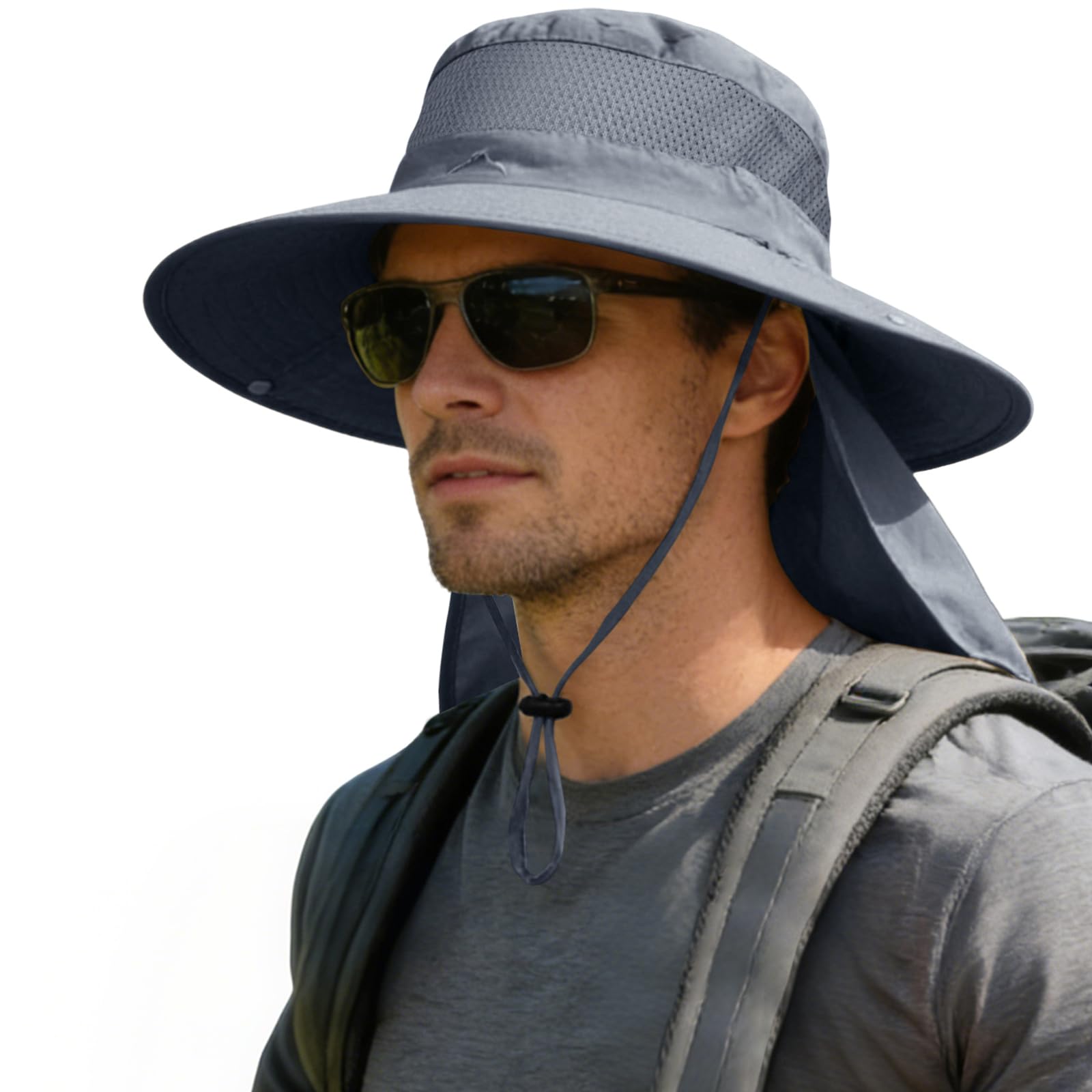 ZOORON Sun Hats for Men Women Fishing Hat with Neck Flap UPF 50+ Wide Brim | Bucket Hat,…
