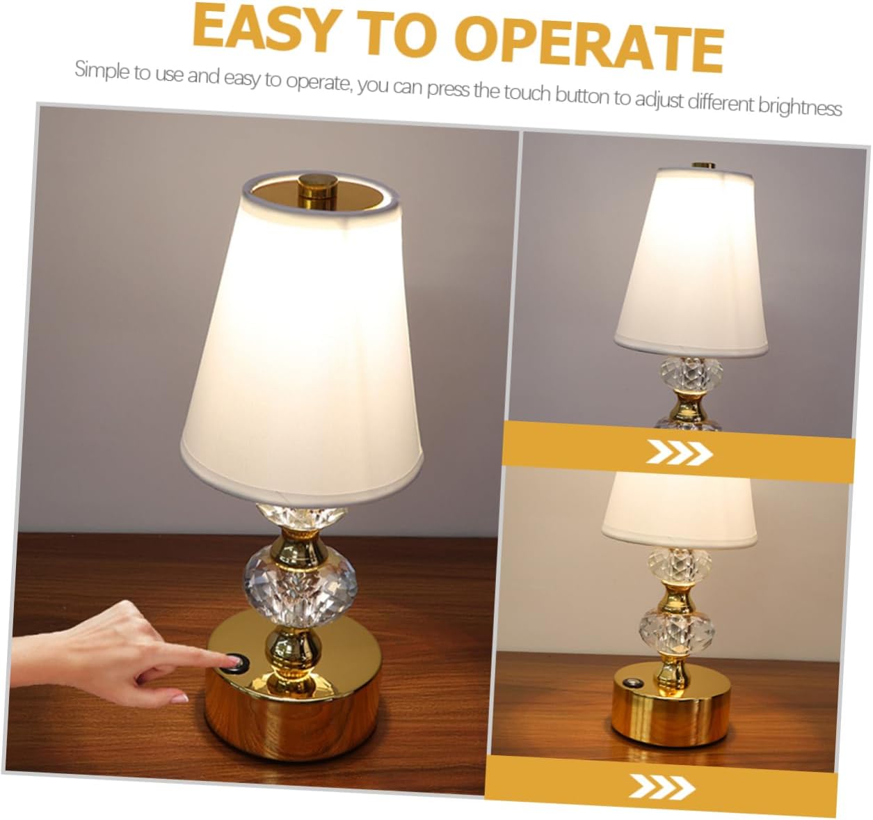 Mipcase Bedroom Table Lamp Led Night Lamp Dimmable Soft Night Light USB Powered