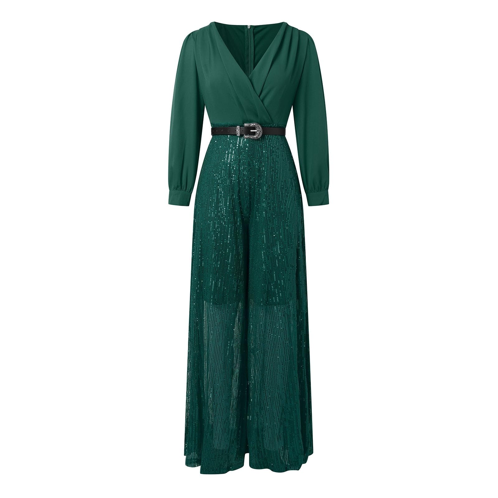 Jumpsuit Damen Lang Sommer, Overall Elegant Playsuit Einteiler Kuschelig Festival Outfit Kurzarm Einfarbig Hose Weites Bein Hosenanzug Business Romper Mit Ärmeln Lässiger Sommerjumpsuits Damen Strand