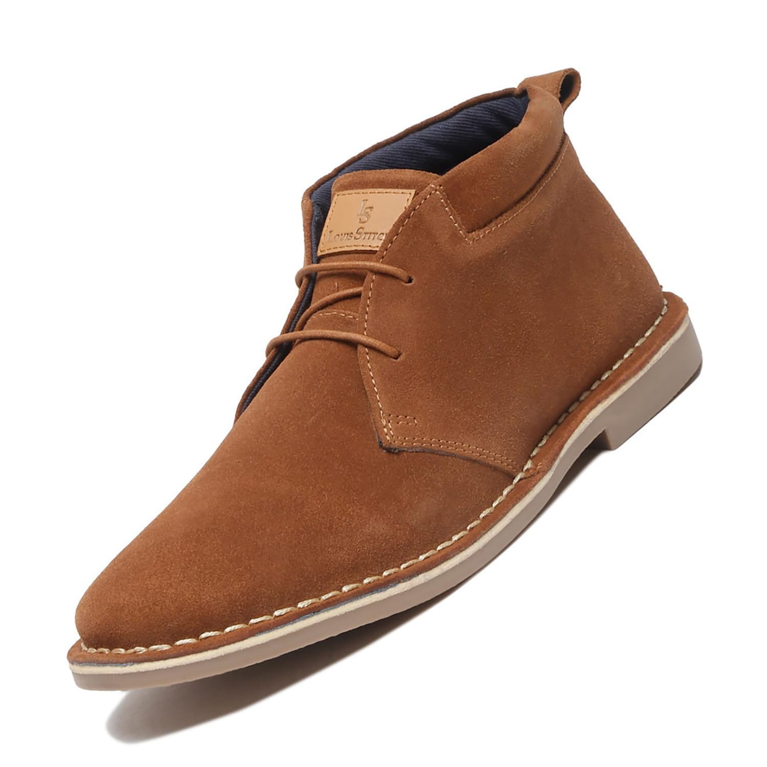 LOUIS STITCH Chukka Boots For Men| Suede Leather Boots for Men| High Ankle Casual Boot | Casual Office & Trekking Shoes | Hiking Boots for Men | Stitch Down Desert Boots |Size-UK07 Russet Tan [LSSDSUCKCUTN_] (B0C55FYRC3) Amazon Price History, Amazon Price Tracker