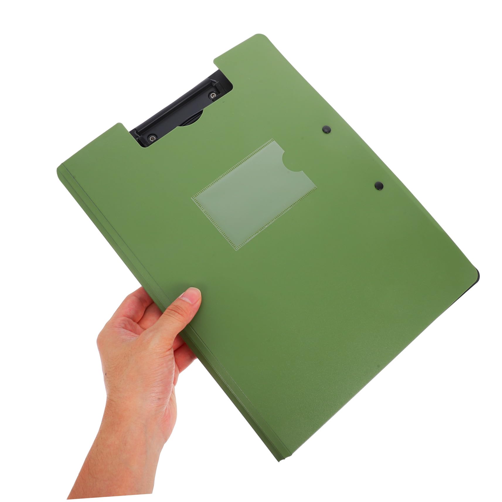Alipis 6 pièces Lot de Porte-blocs Pliables avec Double Clip Métal Dossier Portable Multifonction pour Stockage Documents et Prise de Notes pour Bureau École et Infirmières