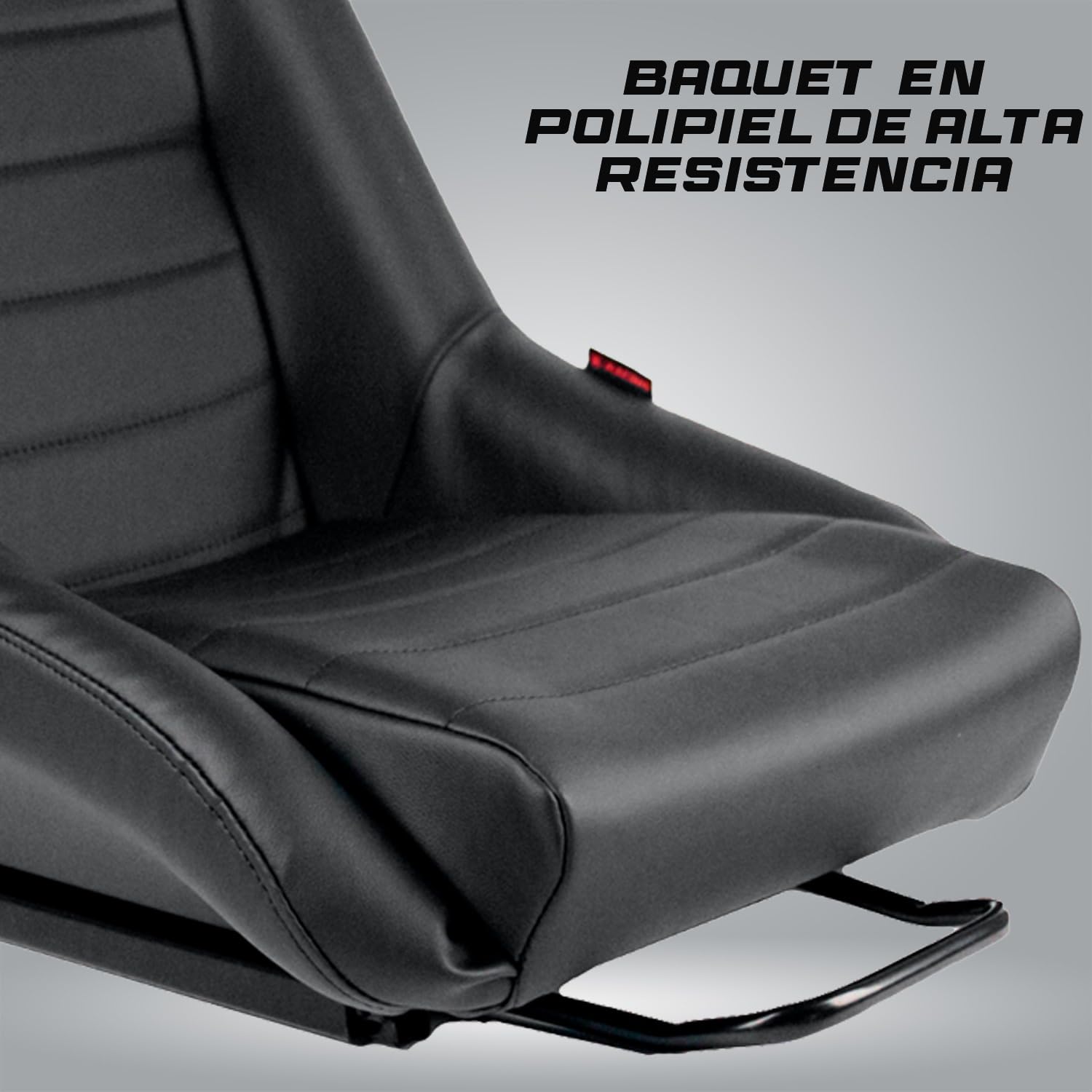 M MODAUTO Asiento Deportivo para Coches,Baquet Deportivo de Cuero,Adaptable para Coches,Modelo