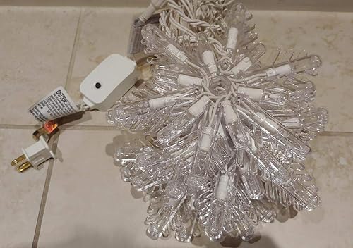 Miniatura 5 de GE Color Choice - Mini copos de nieve LED que cambian de color, 8 unidades