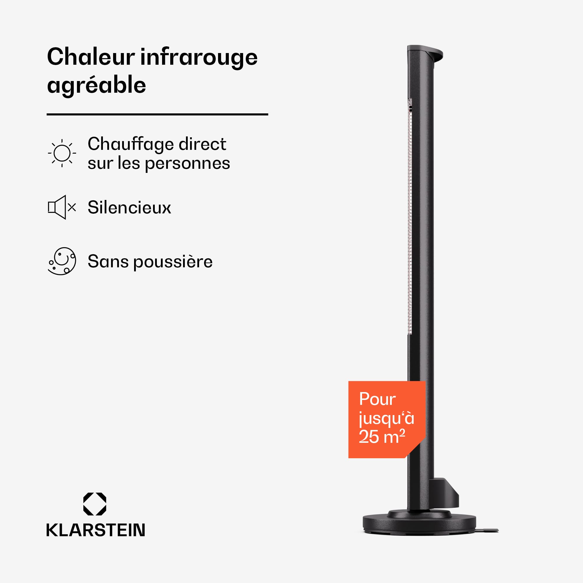 Blumfeldt Chauffage Infrarouge sur Pied, Radiateurs Intérieur et Extérieur 3000W, Chauffage Maison et Jardin, Chauffage Electrique de Terrasse, Télécommande, Chauffage Électrique IP65, Econome Energie