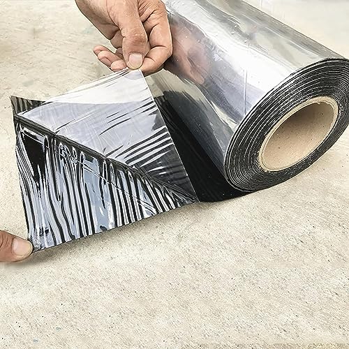 X1NGFU - X1NGFU Bitume Bande Ruban de Papier D'Aluminium,Bande D'étanchéIté Autocollante,Ruban de Réparation,Rouleau étanchéité de Toiture,pour Fuite,Fissure de Tuyau,Largeur X Longueur (0.2x1m)