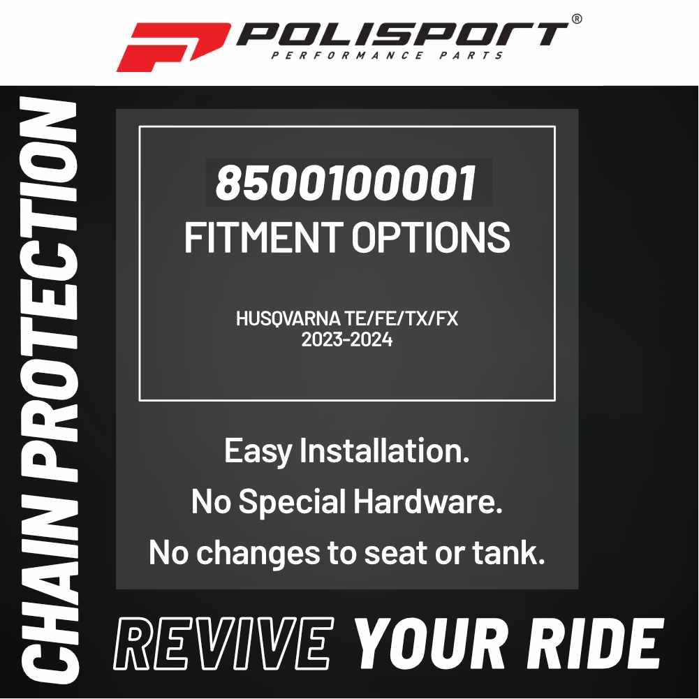 POLISPORT 8500200001 - Protezione Telaio Modelli HUSQVARNA Nero