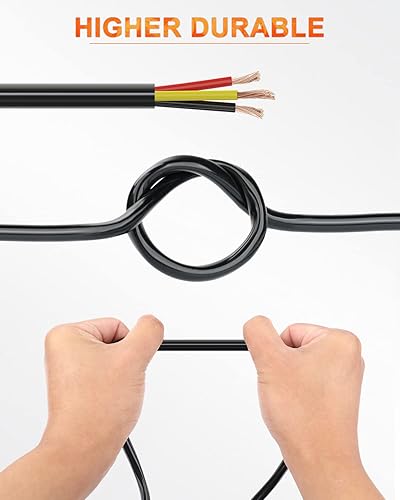 Vista 56 de NAOEVO Cable eléctrico de calibre 18, 2 conductores, cable de PVC trenzado de 18 AWG, bajo voltaje de 12 V/cobre estañado/cable flexible