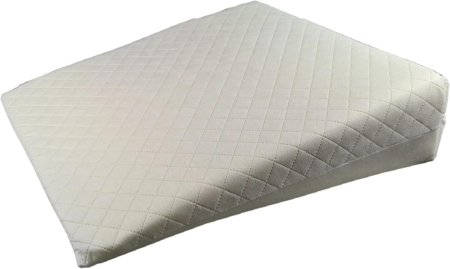 Comfywise White Extra Large Triangle Wedge,Incline Support Pillow Reduce Back,Shoulder, Neck,Leg,Sciatica Pain, Snoring, Acid Reflux & Respiratory Problems,Removable Washable Zip Cover (60Cm X 60Cm X 20Cm)