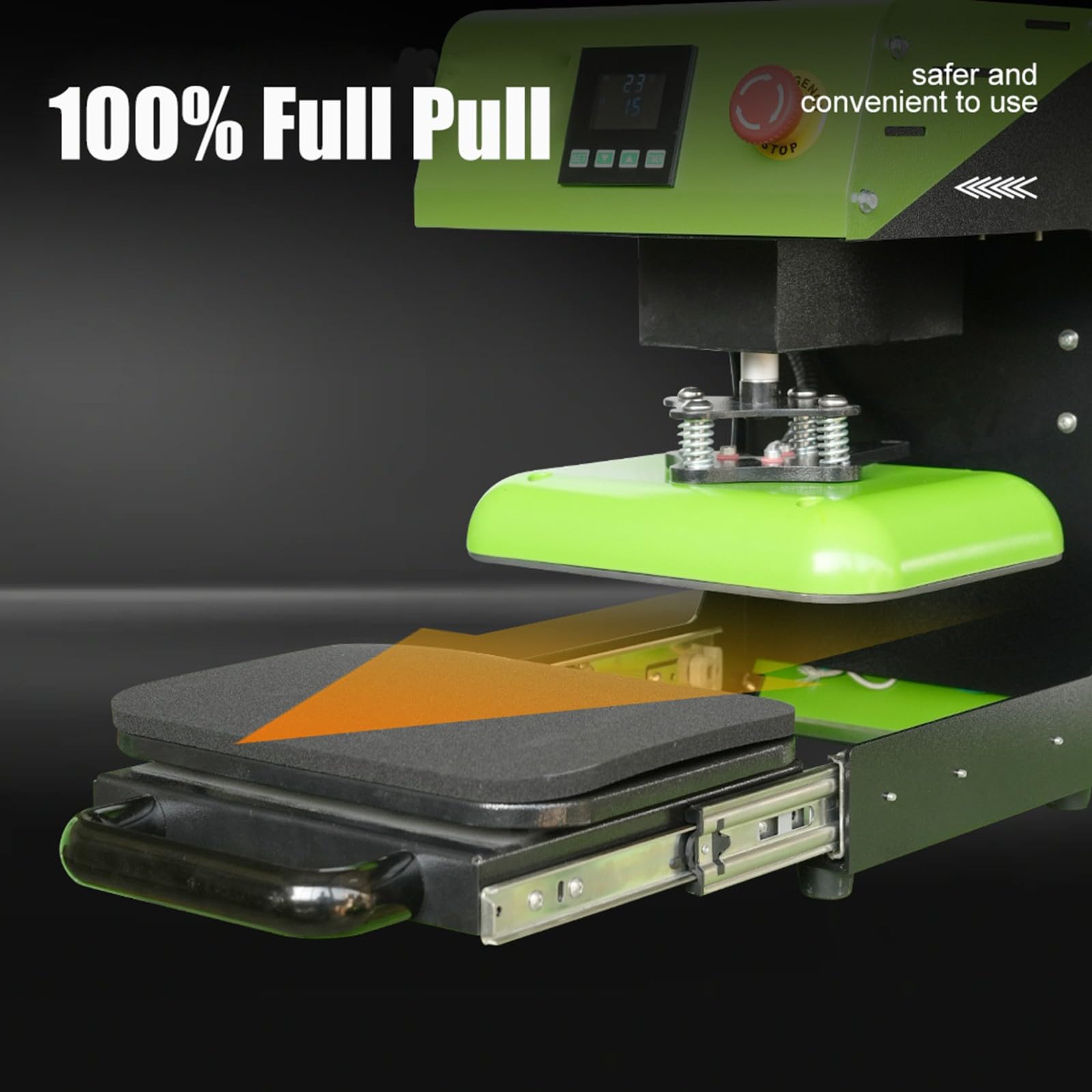 Prensa Térmica Automática 21X28 cm con Bandeja Deslizante Máquina de Sublimación con Liberación Automática Se Calienta Rápido Calienta Máquina de Transferencia de Calor para Camisetas A