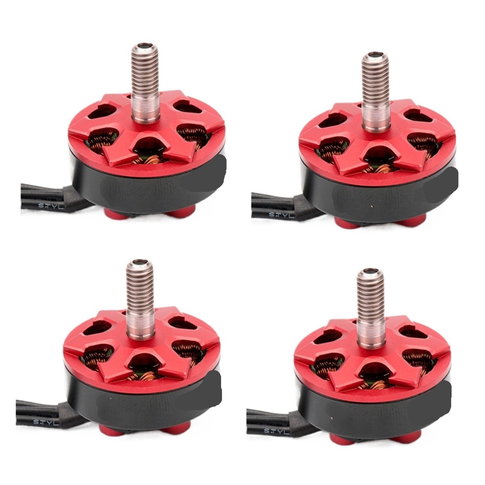 4 Uds Shu 2306 2500KV 2800KV 3-4S 1750KV 4-6S Motor sin escobillas, Compatible con Modelos de Drones RC FPV multicóptero(2306 2800KV)