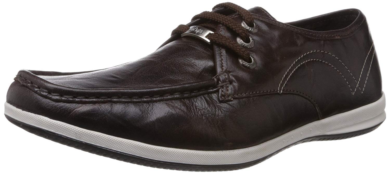 Lee Cooper Mens Brown Leather Sneakers - 9 UK (B00INOA4NI) Amazon Price History, Amazon Price Tracker