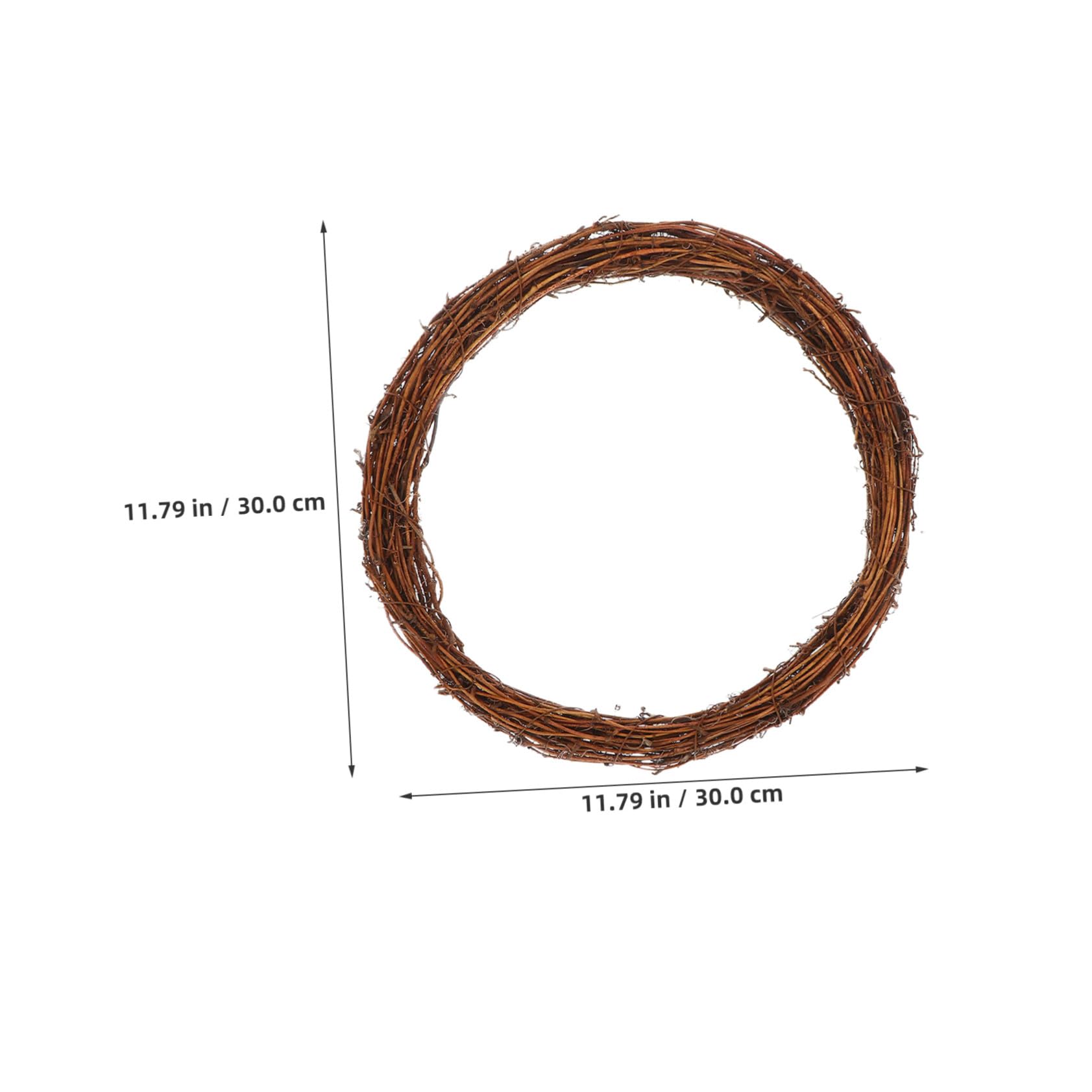 TOPBATHY 8piezas Marco De Ratán Natural De Base De Vid De Sauce Unidades para Decoración Navideña o Centro De Mesa De Boda Marco De Parra Rústica