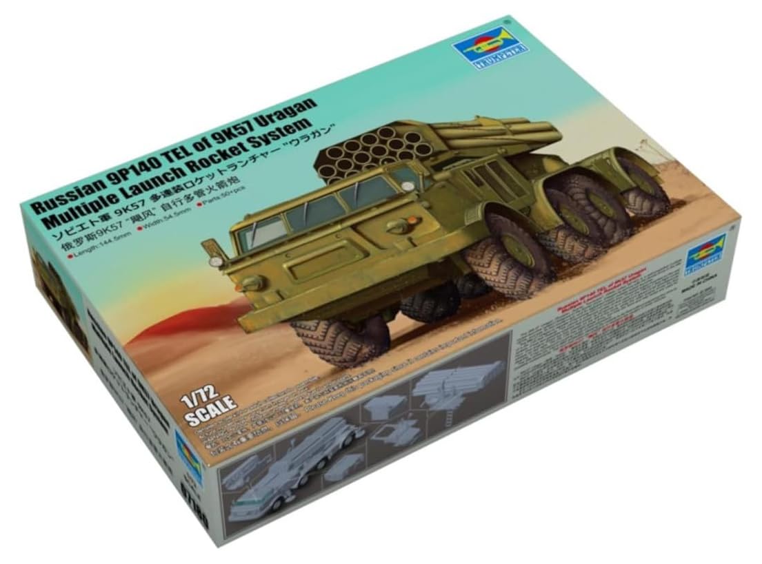 Trumpeter1:72-9P140 TEL of 9K57 Uragan Multiple Launch