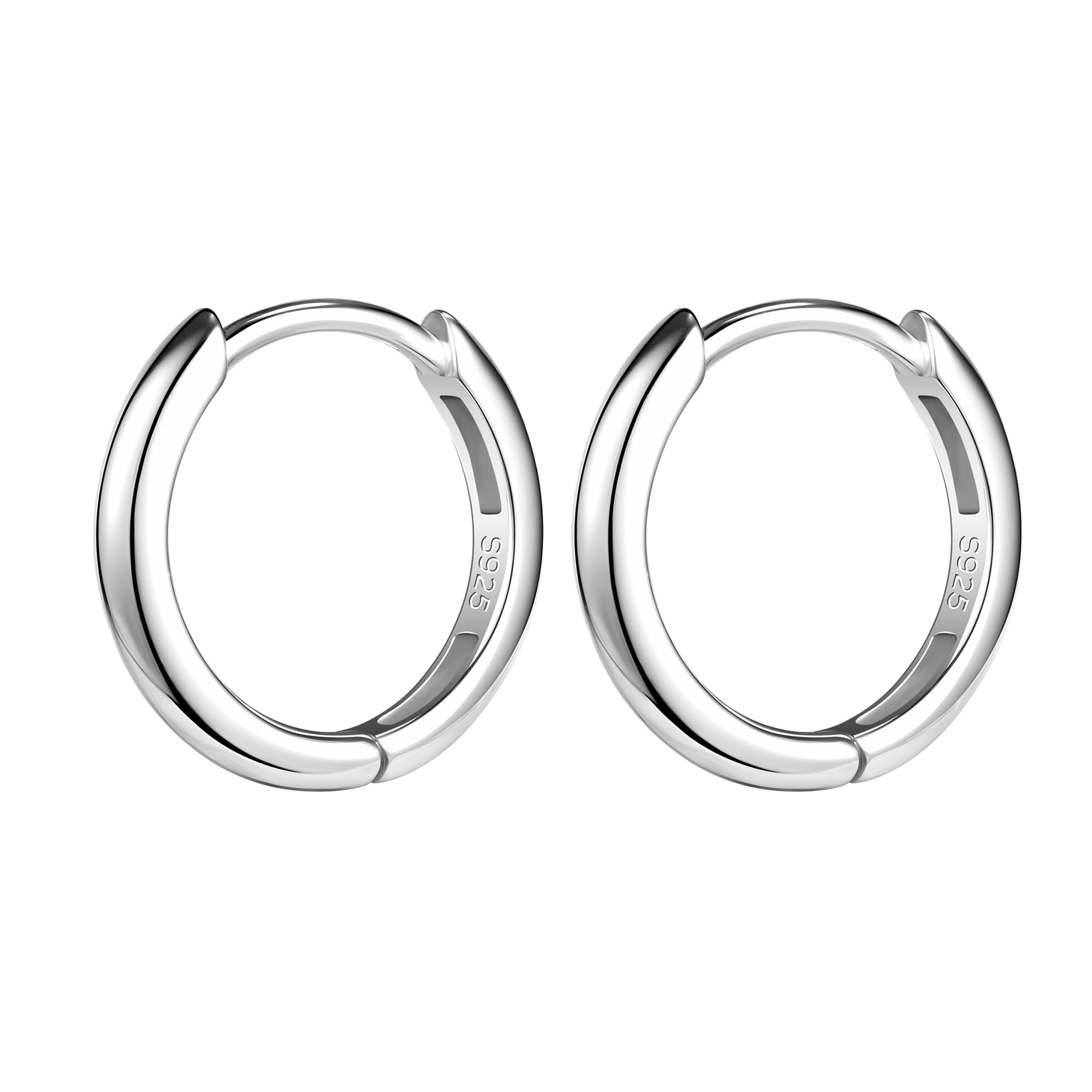 AoedeJ 925 Sterling Silver Hoop Earrings for Women Small Hoopsfor Second Hole Hoops Sterling Silver Huggie Earrings for Girls