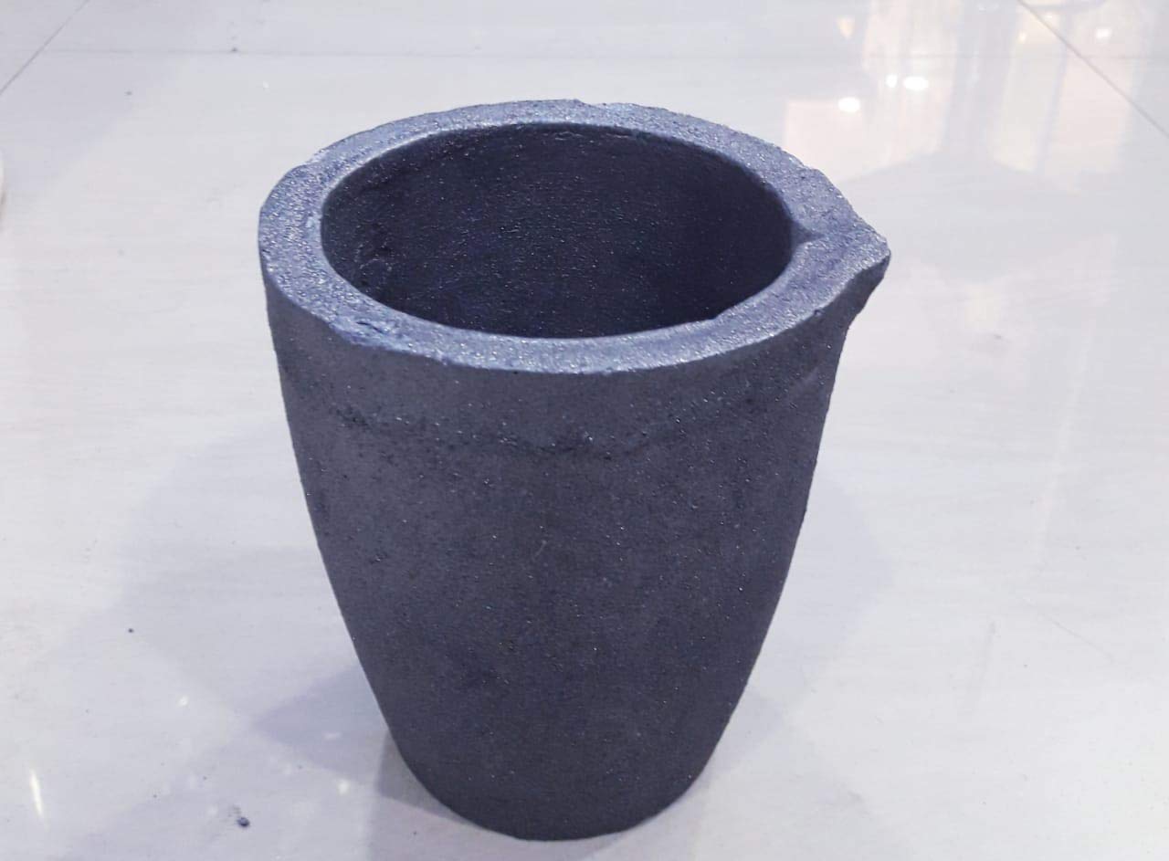 Ashirwad Gold Works Tools.Crucibles Cup Furence Torch Melting Casting Refining Gold Silver Copper Brass Aluminum, Clay Graphite Foundry Crucible, 3 kg
