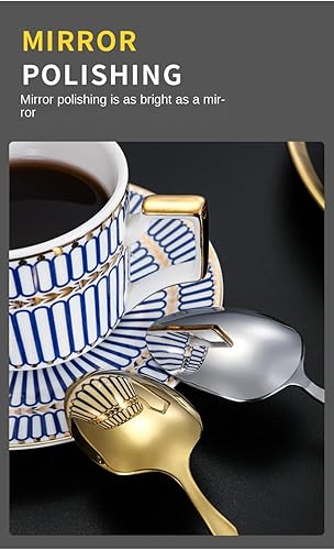 Miniatura 9 de Juego de 16 cubiertos de acero inoxidable con mango de cintura pequeña, cubiertos de acero inoxidable, cuchillos, tenedores, cucharas para 4